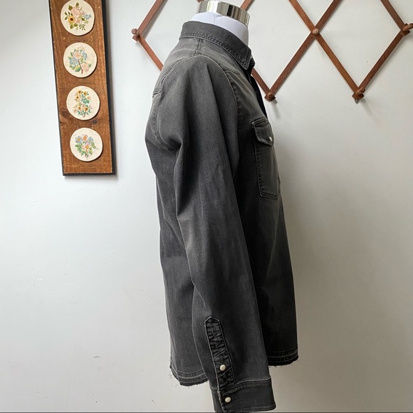 Zadig & Voltaire Denim Pearl Snap Western Shirt - Picture 6 of 13